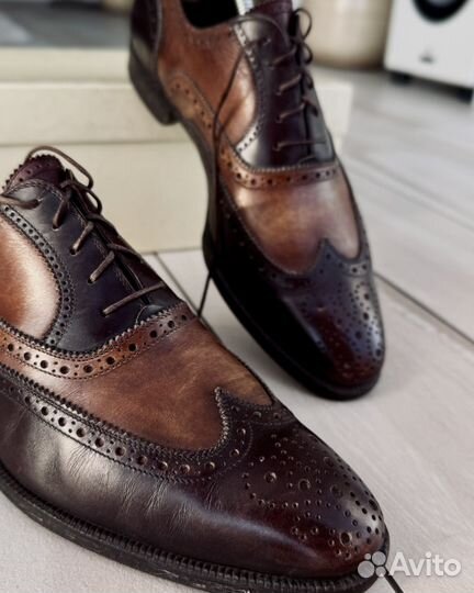 Туфли мужские Brioni коричневые 41 размер