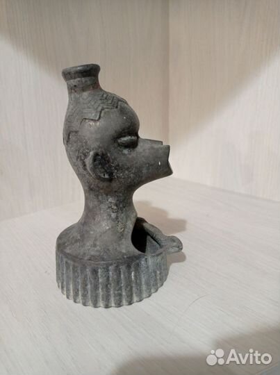 Пепельница африканка металл