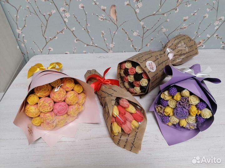 Цветы из шоколада. Шоколадные букеты