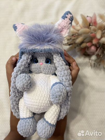 Вязаный зайка