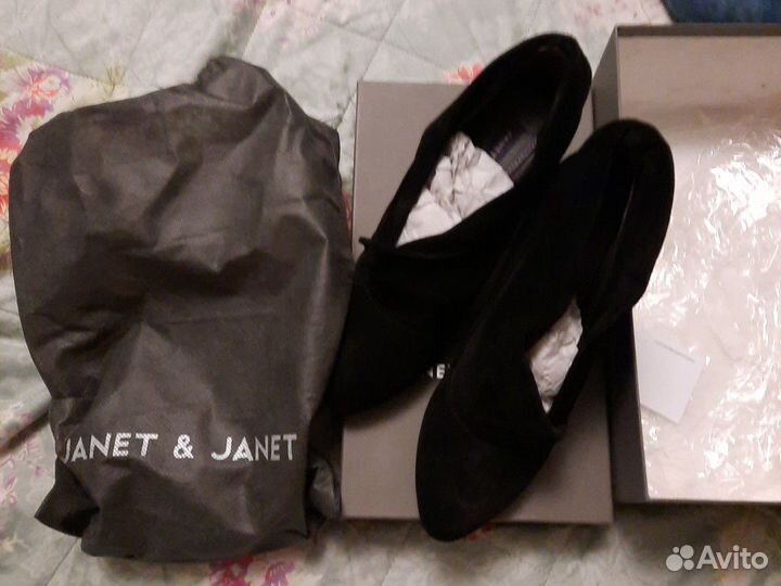 Новые Ботильоны, кожаная замша