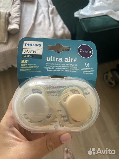 Соска пустышка avent 0-6 новые