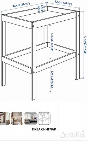 Пеленальный столик IKEA