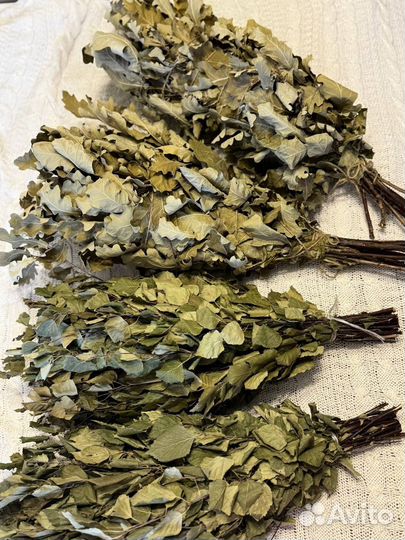 Веники для бани березовые и дубовые