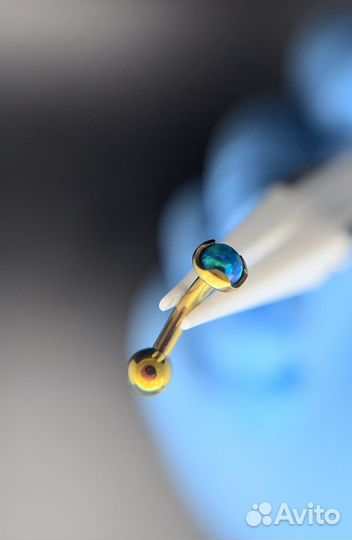 Украшение для пирсинга (вертикальный лабрет)
