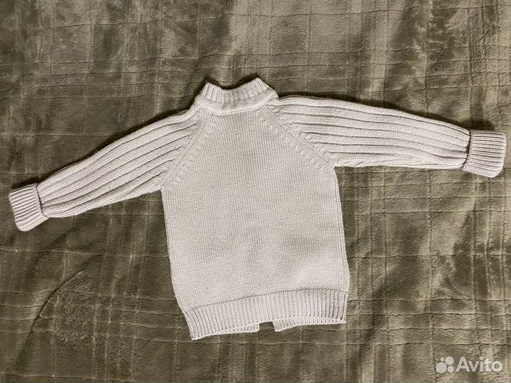 Детский зимний вязанный костюм 74