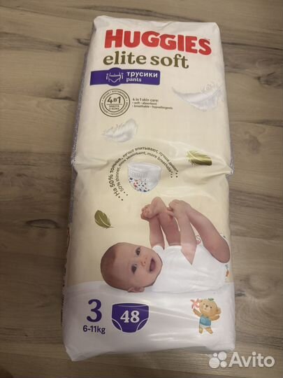 Huggies elite soft 3, 4 Watashi 4, трусики