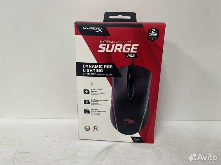 Мышь Проводная HyperX Pulsfire Surge (HX-MC002B)