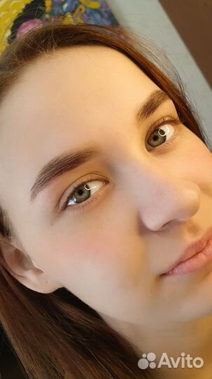 Коррекция бровей + окрашивание