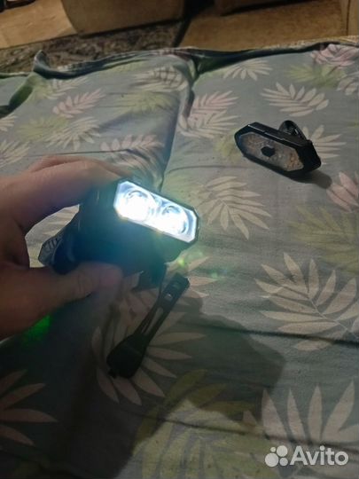 Вело фонарик 4в1 и задний фонарь с поворотниками