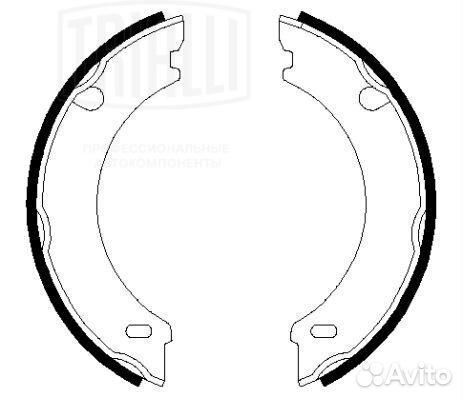 Колодки тормозн Volvo 940 960 95- барабан ст тормо