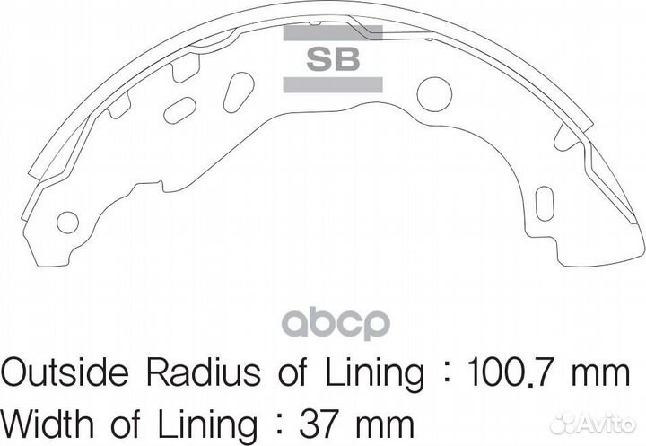 SA177SNS колодки барабанные Renault Logan/Clio