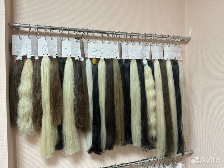 Волосы в срезе для наращивания