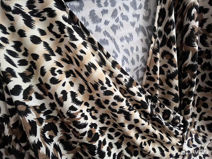 Укороченная кофта леопардовая 48 50