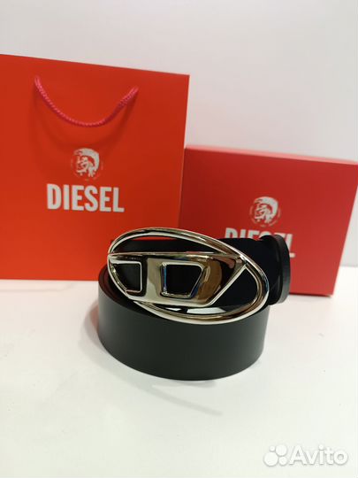 Ремень мужской diesel натуральная кожа люкс