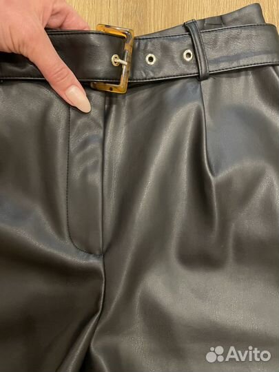 Шорты женские кожаные