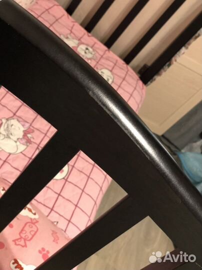 Детская кроватка с поперечным маятником