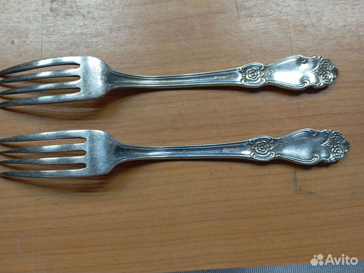 Столовые вилки СССР мельхиор мнц