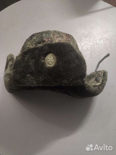 Шапка ушанка военная