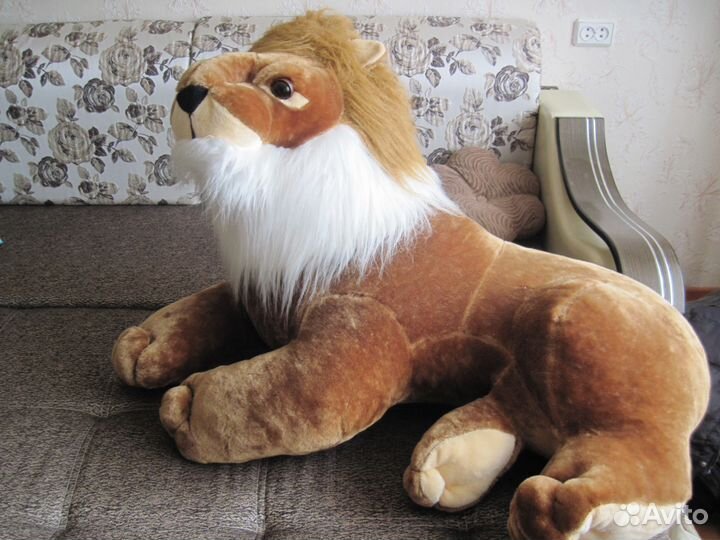 Лев напольная мягкая игрушка