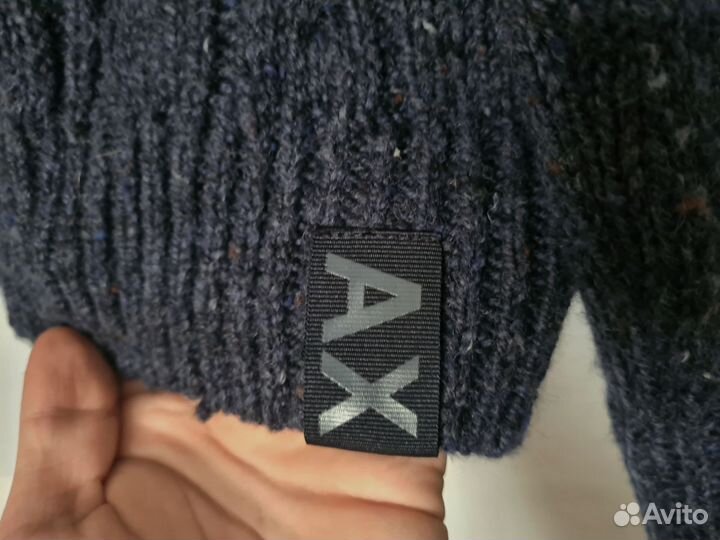 Шерстяной свитер с воротником Armani Exchange M-48