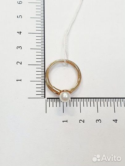 Золотое кольцо с камнем 17,5р