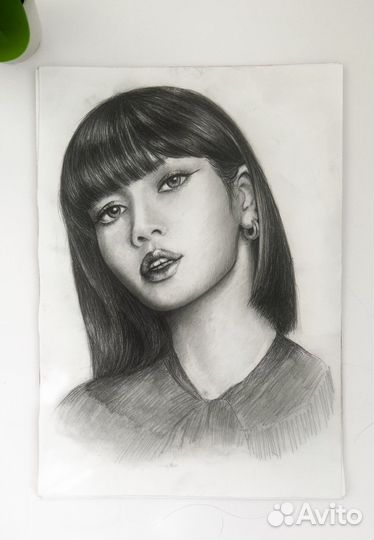 Портрет по фото карандашом