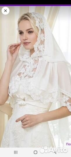 Шелковый платок для посещения храма