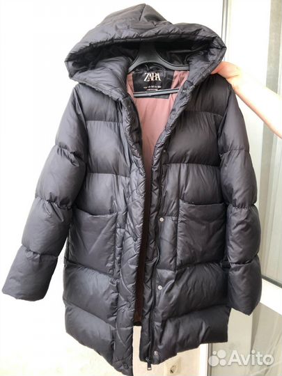 Пуховик zara для девочки
