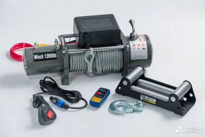 Лебедка Electric Winch 12000lbs стальной трос