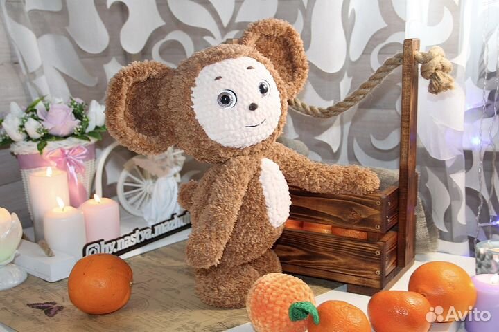 Чебурашка.Плюшевый Чебурашка. Попузьяна