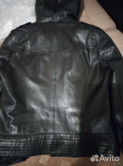 Куртка кожаная женская утепленная