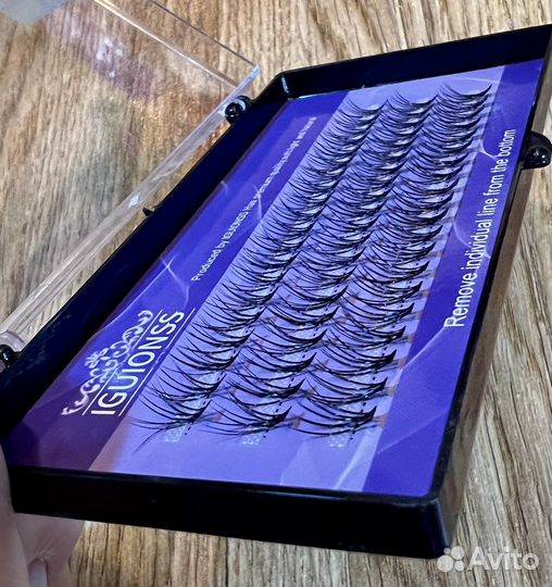 Накладные ресницы-пучки 8/12 мм