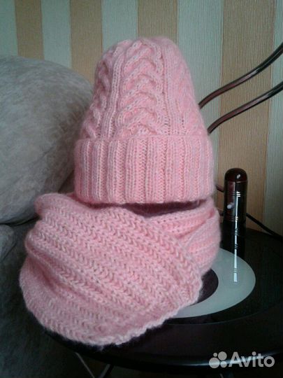 Шапочка и шарф ручная работа