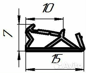Уплотнитель пазовый од2010 для деревянных евроокон