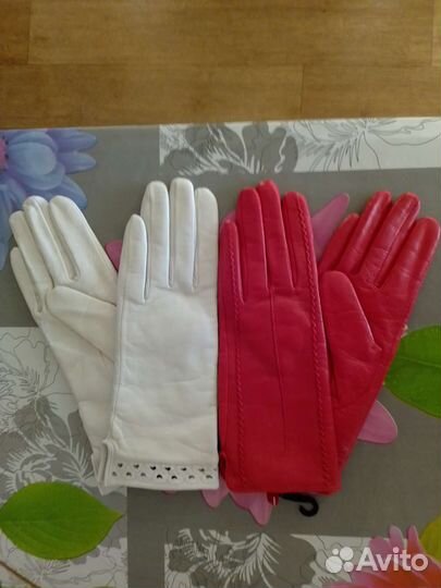 Перчатки женские из натуральной кожи,р- р 6,5