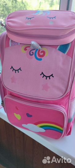 Школьный рюкзак с пеналом для девочки