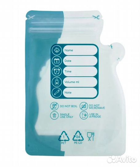 Пакеты для хранения грудного молока baboo