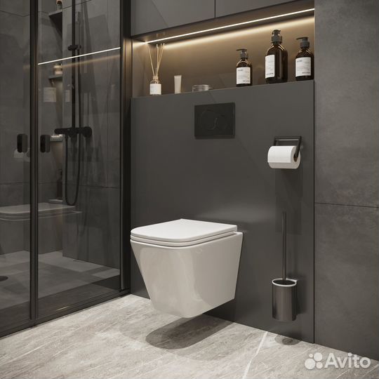 Унитаз Atrio NG-9303 (520*360*365) подвесной безо