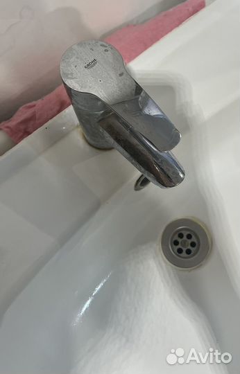 Тумба для ванной с раковиной,краном и шкаф-зеркало