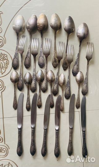 Ложки,вилки, ножи, мельхиоровые СССР