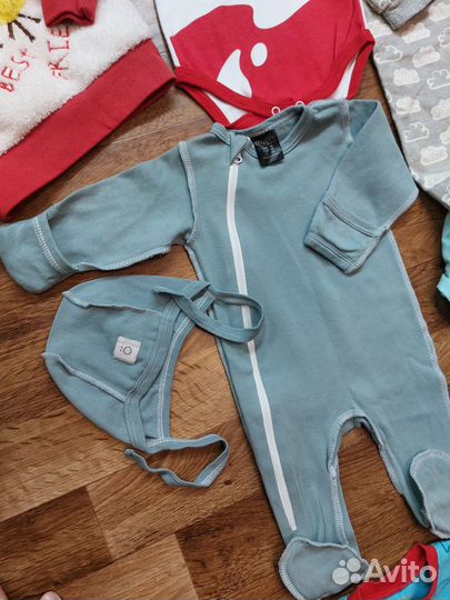 Вещи пакетом на новорождённого 56-62-68