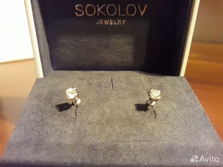 Sokolov серьги-пусеты