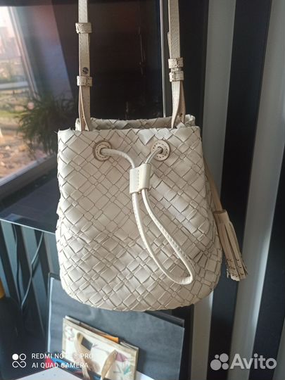 Massimo dutti сумка из натуральной кожи