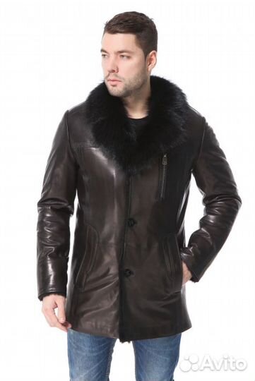 Дубленка натуральная мужская 50 52