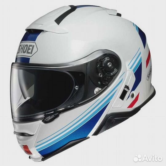 Shoei Neotec II Separator White-blue TC-10