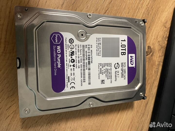 Жесткий диск wd10purx 1тб