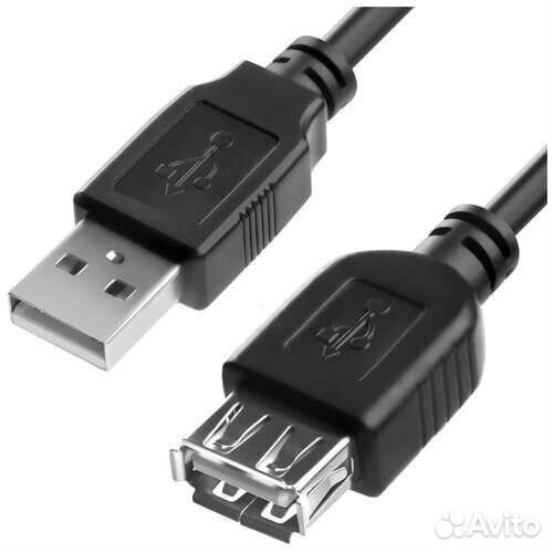 Удлинитель USB-2.0A (F, мама) -USB-2.0A (M, папа)