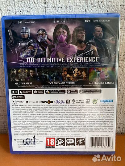 Mortal kombat 11 ultimate ps5 диск новый