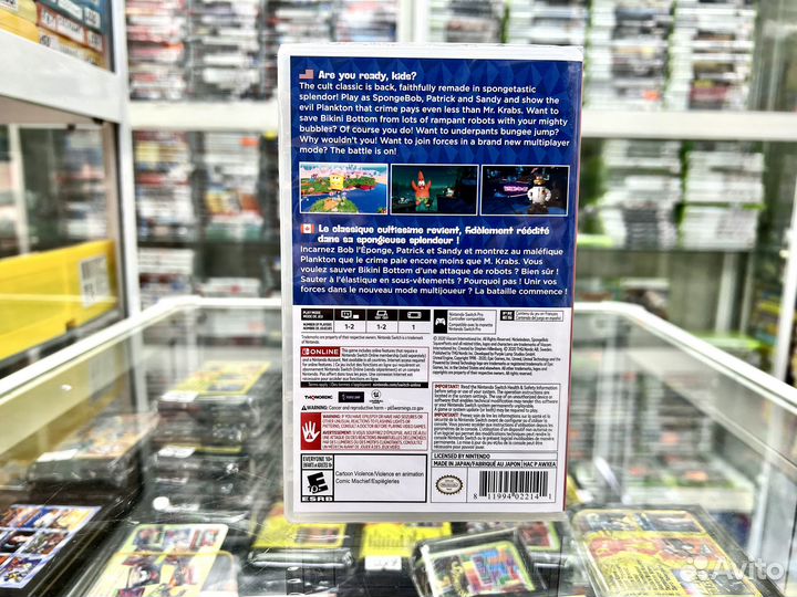 Spongebob Battle to Bikini Nintendo Switch Новый